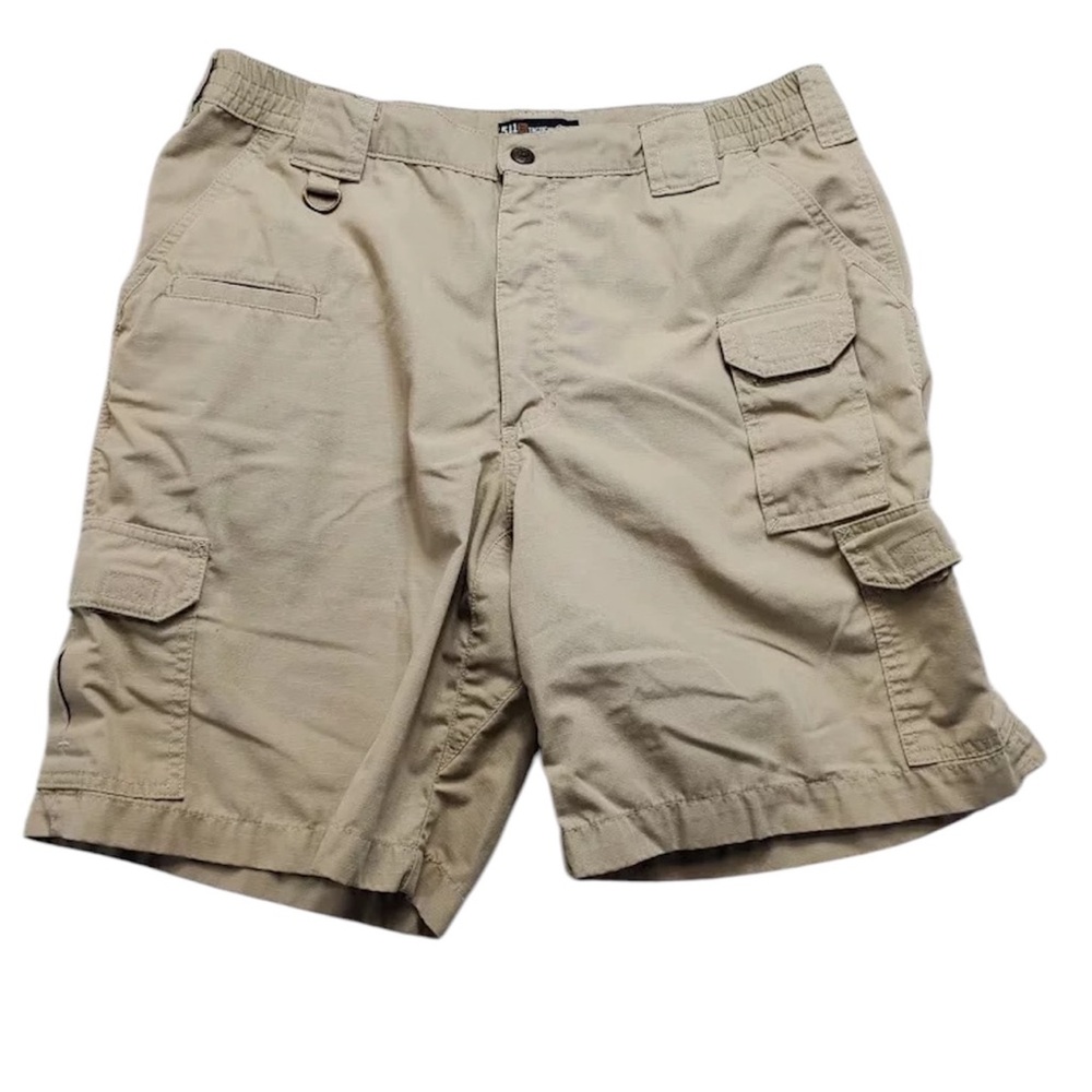 5.11 Tactical Series MensUtility Workwear Light Khaki Cargo  Shorts Casual 32